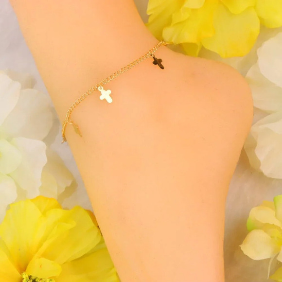 "Minimalist Anklet, Sleek & Modern Design, Women’s Fashion, YC110229-A - Picture 7 of 10